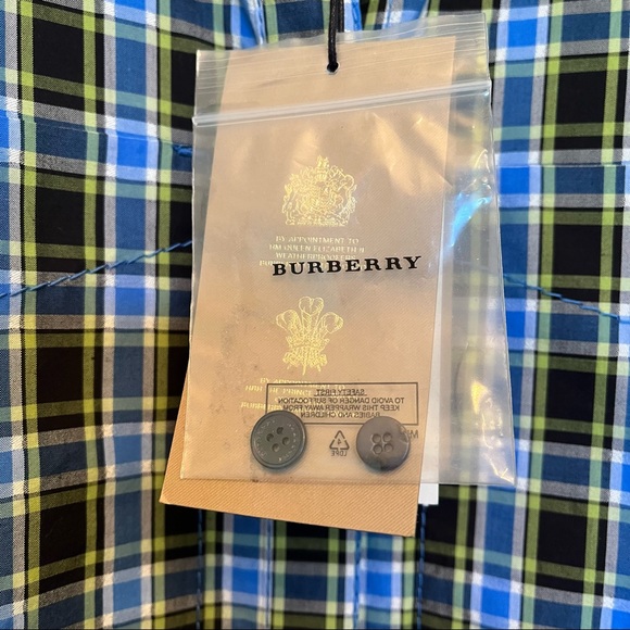 Burberry Ladies Blue Lampton Check Tie Waist Jumpsuit Brand Size 12 (US Size 10) - Picture 13 of 14